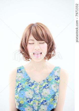 A woman with a tongue A woman with a tongue 7971332