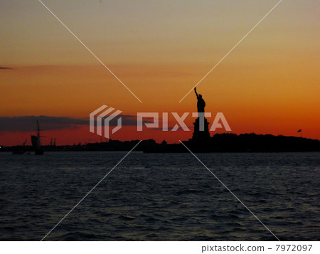 The Statue of Liberty at dusk 7972097