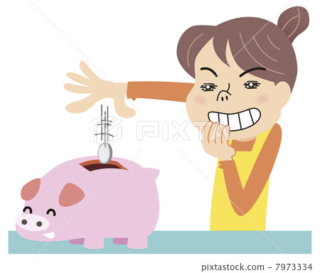 Housewife saving money Housewife saving money 7973334
