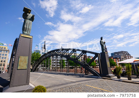 Germany Hamburg Harbor and Warehouse Town 7973758