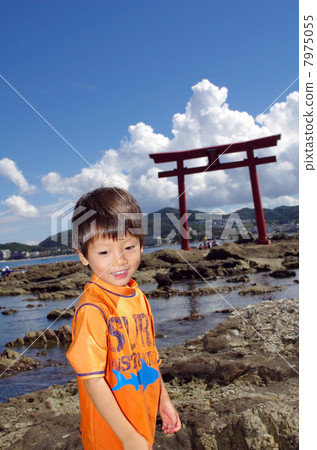 Scenery of Torii of Child and Morito Shrine Scenery of Torii of Child and Morito Shrine 7975055