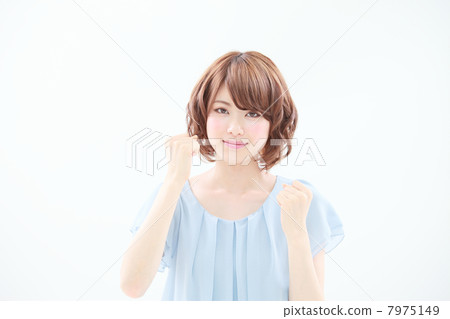 做膽量姿勢的女人 7975149