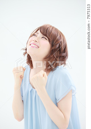 做膽量姿勢的女人 7975313