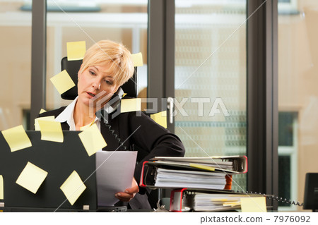 Stress in the office - multi tasking 7976092