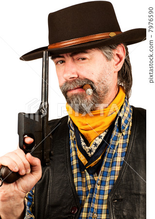 american cowboy smoking cigar 7976590