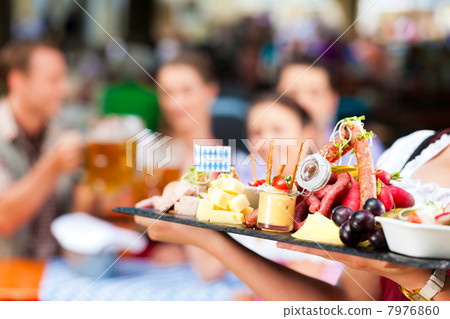 Beer garden restaurant - beer and snacks Beer garden restaurant - beer and snacks 7976860