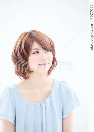 女性頭髮模型圖像 7977055