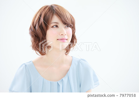 女性頭髮模型圖像 7977058