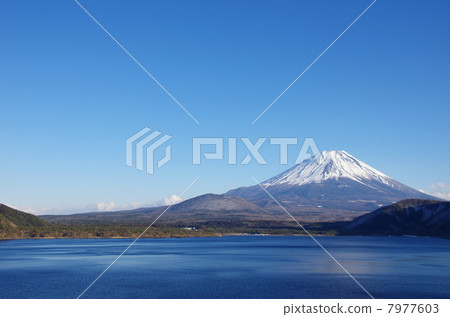 本栖湖和富士山 本栖湖和富士山 7977603