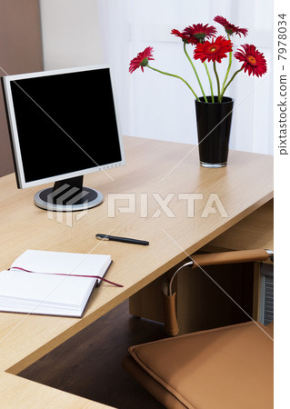 monitor on a desk monitor on a desk 7978034