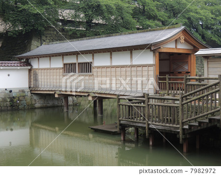 福井城堡廢墟走廊橋樑 7982972