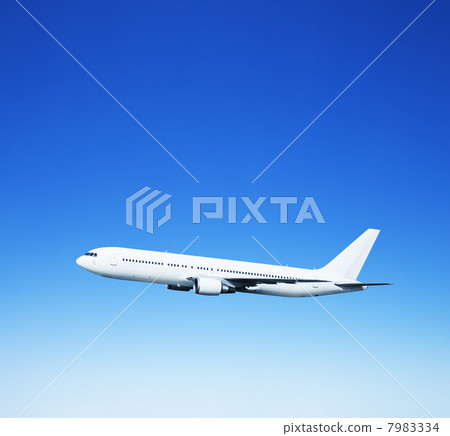 Airplane and blue sky 1 Airplane and blue sky 1 7983334