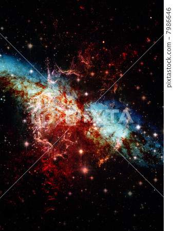 Star field in space and a nebulae Star field in space and a nebulae 7986646