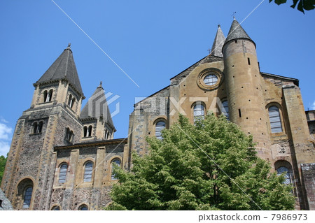 French's most beautiful village Conquasent-Foix Abbey Midi-Pyrénées 7986973