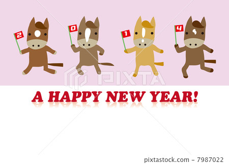 新年的卡片材料 新年的卡片材料 7987022