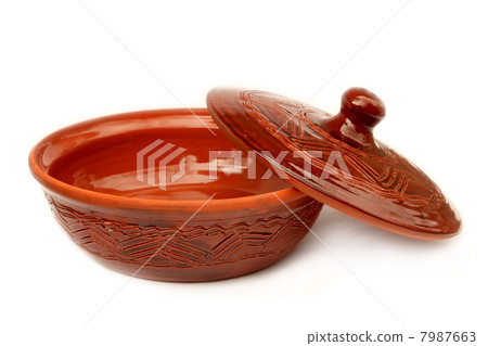 Annealed clay bowl and cover Annealed clay bowl and cover 7987663