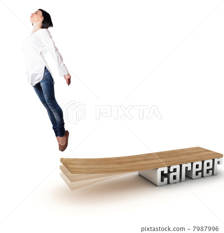 Flying girl 7987996