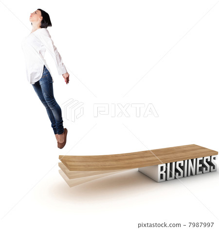 Flying girl 7987997