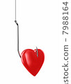 Heart on hook 7988164