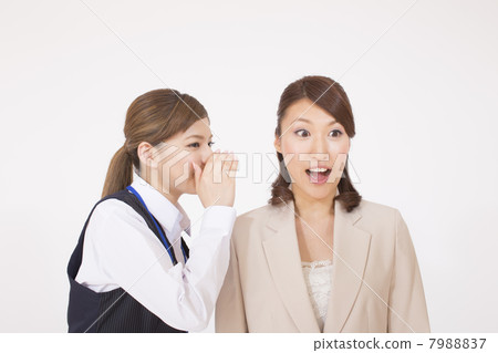 A woman's boss and secretary to tell a secret A woman's boss and secretary to tell a secret 7988837