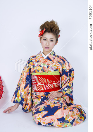 A beautiful woman who came kimono A beautiful woman who came kimono 7991104
