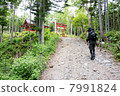 Male climber heading for Futarafusan shrine 7991824