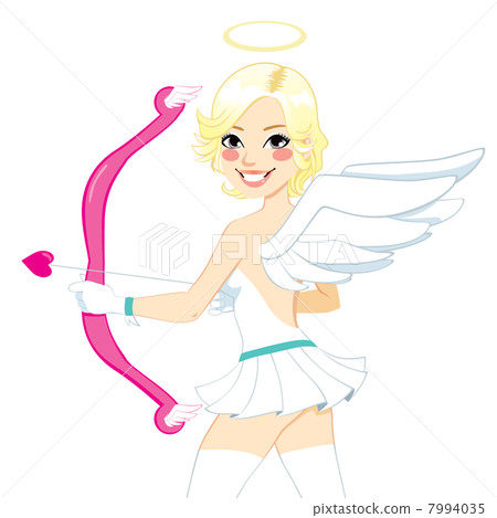 Smiling Cupid Angel Woman Smiling Cupid Angel Woman 7994035
