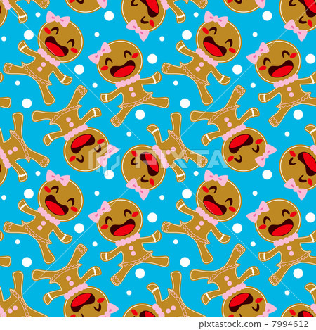 Gingerbread Woman Seamless Pattern 7994612
