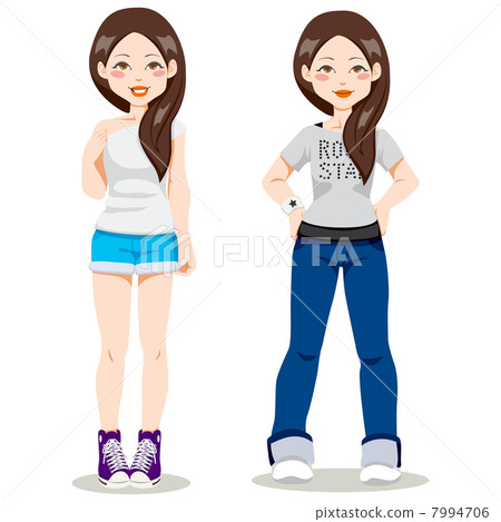 Casual Asian Woman Casual Asian Woman 7994706