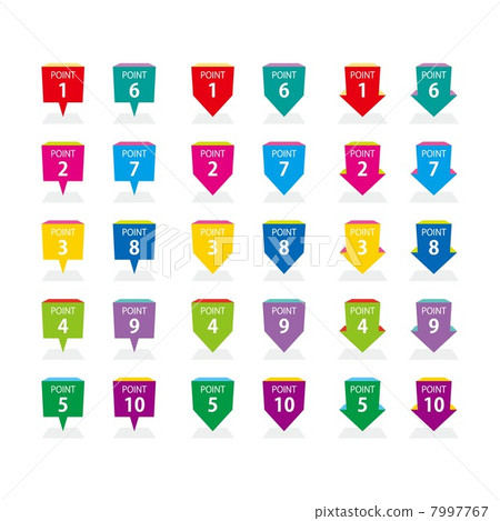 Point marker - Stock Illustration [7997767] - PIXTA