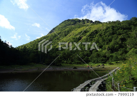 Nikko Shirane volcano from Miyagahi pond 7999119