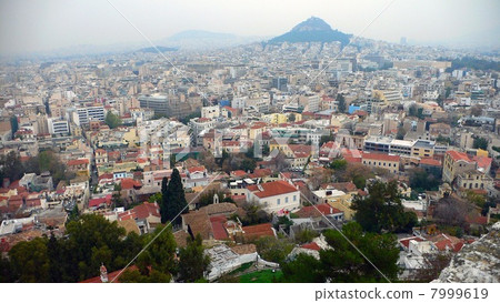 Greece ~ Parthenon Temple from the view of Athens City ~ 7999619