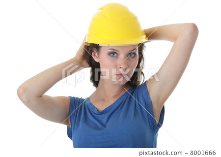 Sexy young woman construction worker contractor Sexy young woman construction worker contractor 8001666