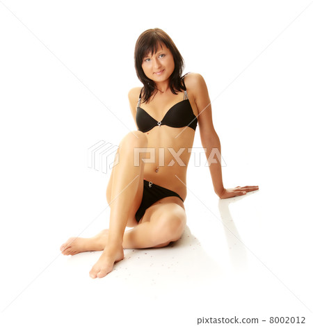 Beautiful female body in black lingerie Beautiful female body in black lingerie 8002012