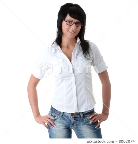 Portrait of a young happy woman Portrait of a young happy woman 8002074