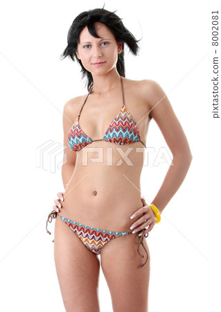 Beautiful sexy fit woman in bikini 8002081