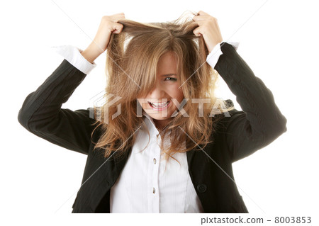 Attractive young businesswoman is disappointed Attractive young businesswoman is disappointed 8003853
