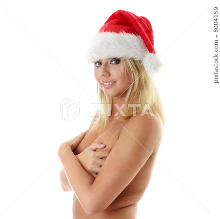 Woman in santa hat Woman in santa hat 8004159