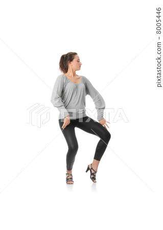 Young woman training rumba dance 8005446
