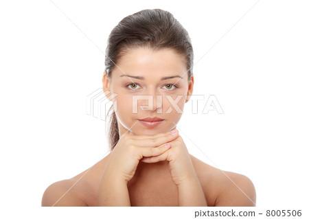 Portrait of the attractive girl without a make-up 8005506