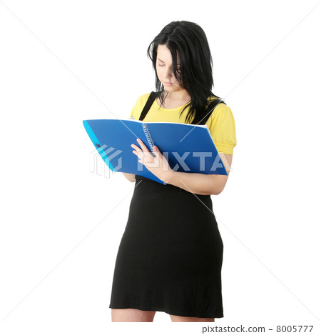 Young corpulency student woman 8005777
