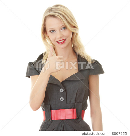 Young woman gesturing. Young woman gesturing. 8007355