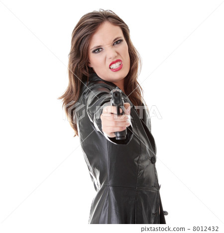 Woman With Handgun 8012432
