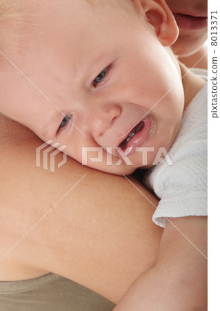 Unhappy baby crying 8013371
