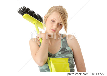 Cute maid woman cleaner 8013722