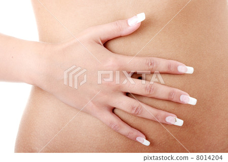 Fingernail. Beautiful Woman hand. Manicure. 8014204