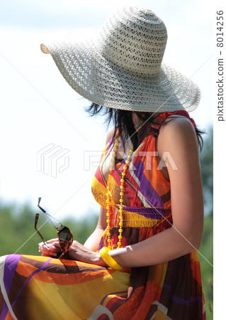 Young happy woman in grain field Young happy woman in grain field 8014256