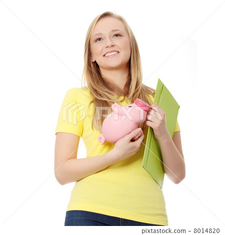 Beautiful young student woman 8014820