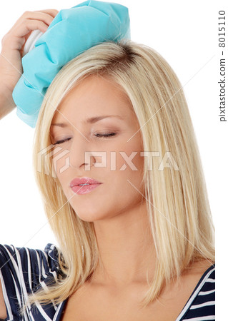 Woman with ice bag Woman with ice bag 8015110