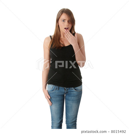 Shocked young beautiful woman Shocked young beautiful woman 8015492